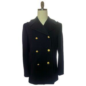 US NAVY Men's Officer/CPO Reefer Peacoat